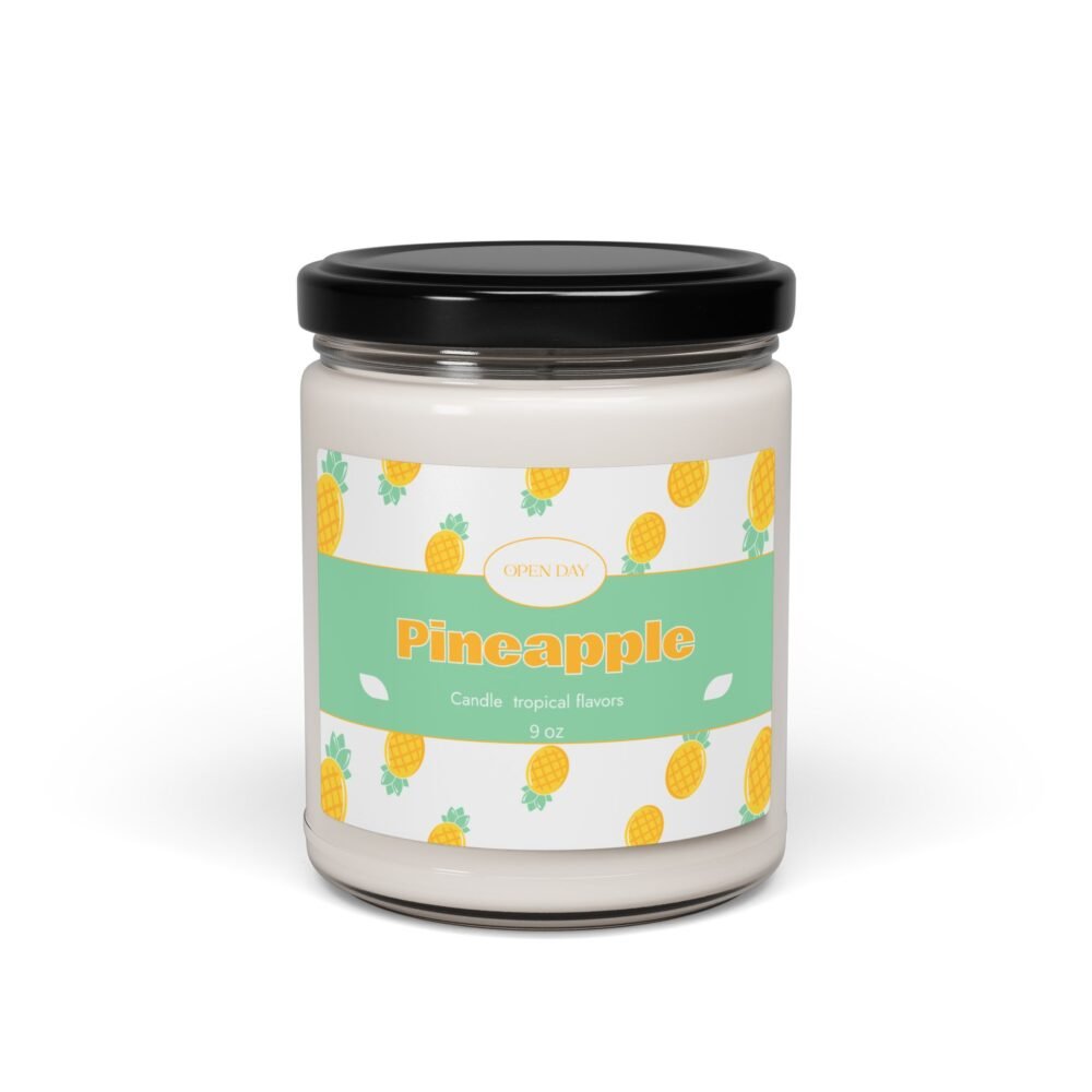 Pineapple Scented Soy Candle, Tropical Home Decor, Gift for Her, Aromatherapy Candle, Summer Vibes, Relaxation Candle