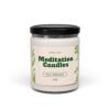 Meditation Soy Candle, Aromatherapy Gift, Organic Relaxation Candle, Wellness Home Decor, Mindfulness Gift
