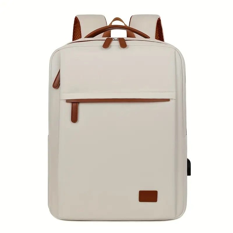 Backpack Oxford Cloth Business Computer Bag With Large Capacity, Strong And Wearable Student School Bag, Solid Color And Versatile Travel Backpack