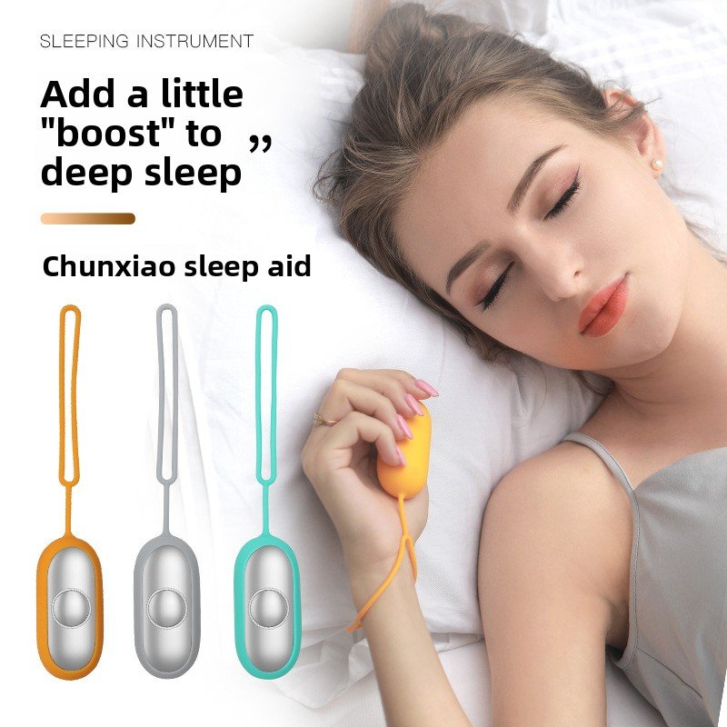 Holding a sleep aid device