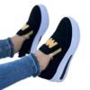 Large Size Casual Women's Shoes with Side Zipper