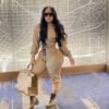 Women's Autumn And Winter Solid Color Hooded Long-sleeved Sports Suit