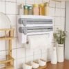 Kitchen Roll Distributor, Paper Roll Holder, Plastic Film Foil Organizer