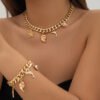 Creative Boho Conch Dolphin Starfish Pendant Choker Necklace Bracelets Women Trendy Vintage Tassel Chain Grunge Jewelry Fashion Jewelry