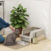 Stainless Litter Box with Scoop & Scoop Holder