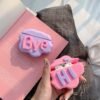 AirPod 2 Case 3D HI BYE Cloud Letter Cartoon Soft Silicone Wireless Earphone Cases For Airpods Case Cute Cover