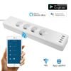 Tuya Smart Power Strip Tuya Smart Remote APP Sub-control European Smart Wiring Board Supports Alexa Voice