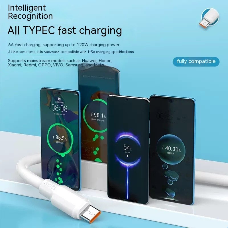 Charging Cable Fast Charging 120W Mobile Phone 6A Bold