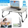 Foldable Laptop Table Notebook Bed Desk Breakfast Reading Writing Lap Tray For Sofa Couch Floor Dormitory