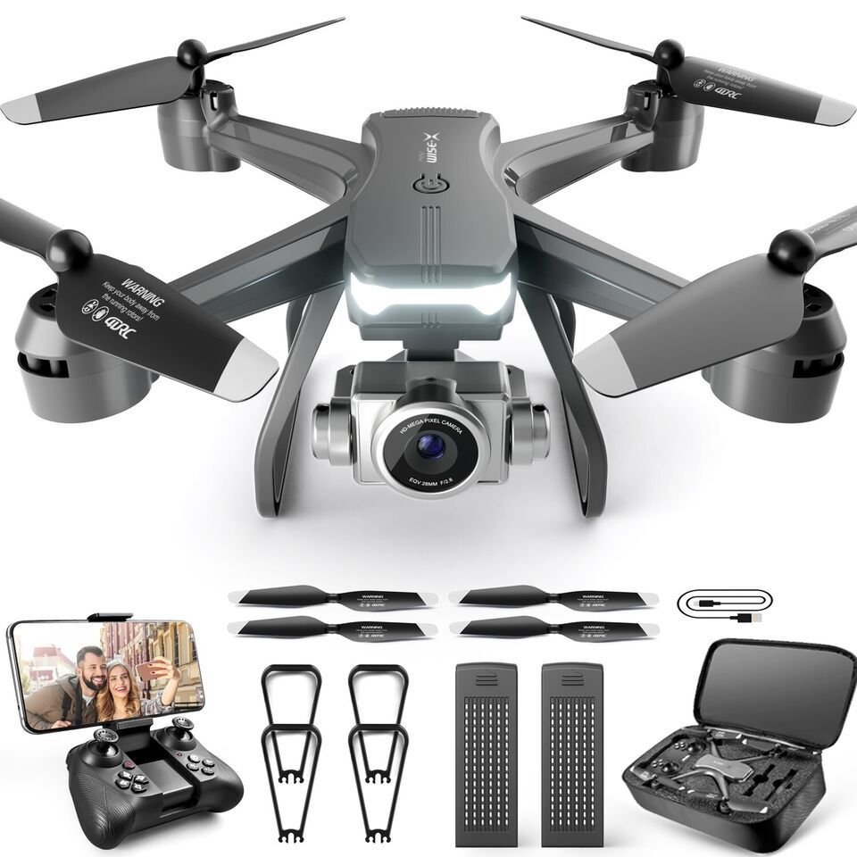 V14 Professional Drone 6K HD Dual Camera Wifi FPV Portable RC Quadcopter 2 BATTERY, Drones Suitable For Adults & Beginners. Logistics Is Randomly Sent By UPS, USPS, Self-pickup.